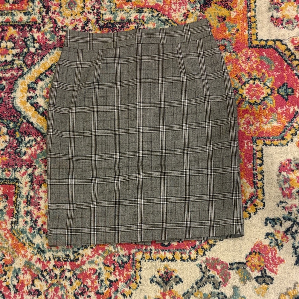 Plaid Gray Women's Skirt